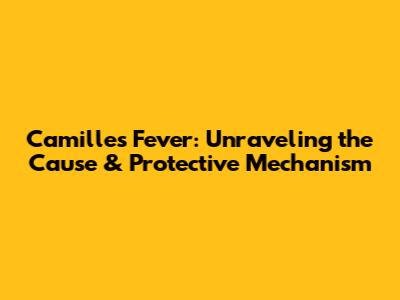 Camille's Fever: Unraveling the Cause & Protective Mechanism
