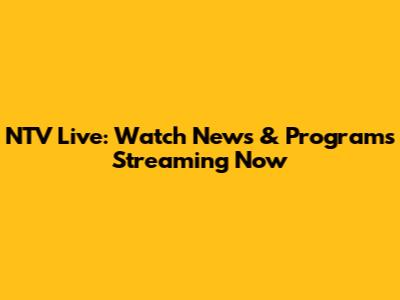 NTV Live: Watch News & Programs Streaming Now