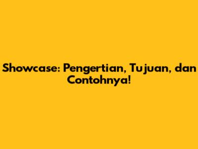 Showcase: Pengertian, Tujuan, dan Contohnya!